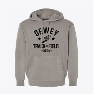 Dewey Elementary School Track and Field Pigment-Dyed Hoodie
