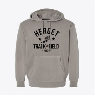 Herget Middle School Track and Field Pigment-Dyed Hoodie