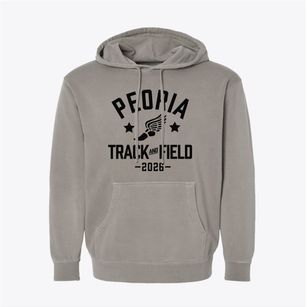 Peoria Christian School Track and Field Pigment-Dyed Hoodie