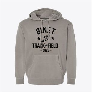 Binet School Track and Field Pigment-Dyed Hoodie