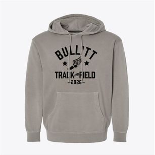 Bullitt County Vocational Center Track and Field Pigment-Dyed Hoodie