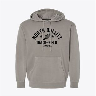 North Bullitt High School Track and Field Pigment-Dyed Hoodie