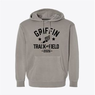 Griffin Middle Academy Track and Field Pigment-Dyed Hoodie