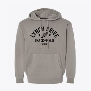 Lynch Drive Elementary School Track and Field Pigment-Dyed Hoodie