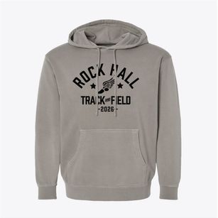 Rock Hall Elementary School Track and Field Pigment-Dyed Hoodie