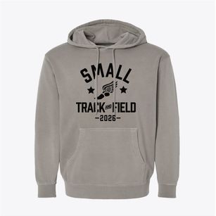 Small Elementary School Track and Field Pigment-Dyed Hoodie