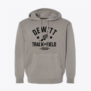 Dewitt High School Track and Field Pigment-Dyed Hoodie
