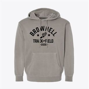 Brownell Elementary School Track and Field Pigment-Dyed Hoodie