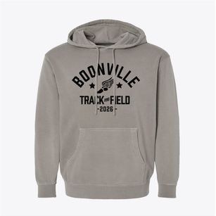 Boonville High School Track and Field Pigment-Dyed Hoodie