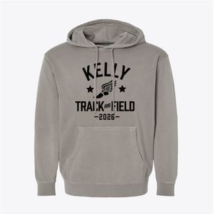 Kelly Middle School Track and Field Pigment-Dyed Hoodie