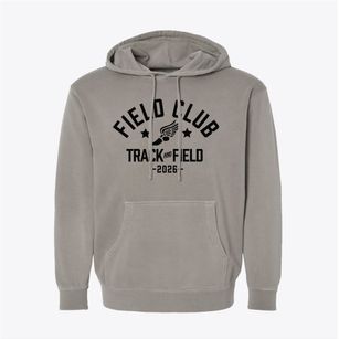 Field Club Elementary School Track and Field Pigment-Dyed Hoodie