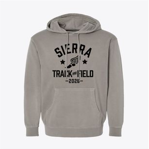 Sierra Christian Elementary School Track and Field Pigment-Dyed Hoodie