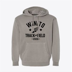 Winito High School Track and Field Pigment-Dyed Hoodie