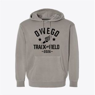 Owego Free Academy Track and Field Pigment-Dyed Hoodie