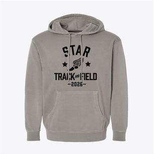 Ms 201 Star Academy Track and Field Pigment-Dyed Hoodie
