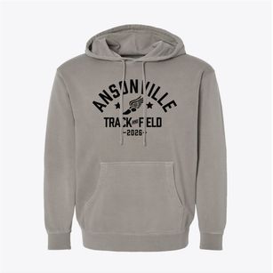 Ansonville Elementary School Track and Field Pigment-Dyed Hoodie