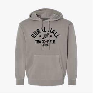 Rural Hall Elementary School Track and Field Pigment-Dyed Hoodie