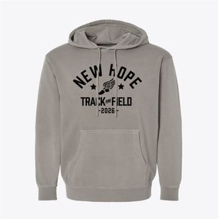 New Hope Elementary School Track and Field Pigment-Dyed Hoodie