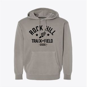 Rock Hill 3 Elementary School Track and Field Pigment-Dyed Hoodie