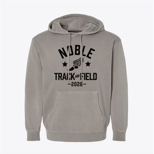 Noble Elementary School Track and Field Pigment-Dyed Hoodie