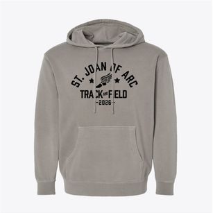 Saint Joan Of Arc Catholic School Track and Field Pigment-Dyed Hoodie
