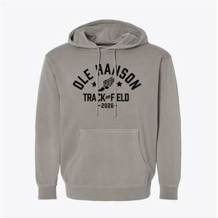 Ole Hanson Elementary School Track and Field Pigment-Dyed Hoodie