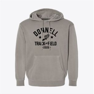 Donnell Junior High School Track and Field Pigment-Dyed Hoodie