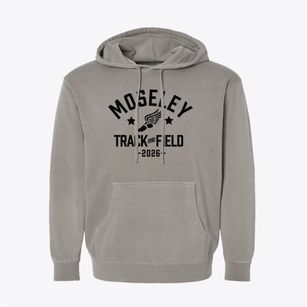 Moseley Elementary School Track and Field Pigment-Dyed Hoodie