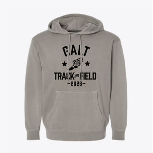 Galt Christian School Track and Field Pigment-Dyed Hoodie