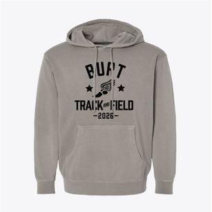 Burt School Track and Field Pigment-Dyed Hoodie