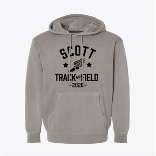 Scott High School Track and Field Pigment-Dyed Hoodie