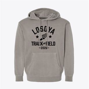 Losoya Intermediate School Track and Field Pigment-Dyed Hoodie