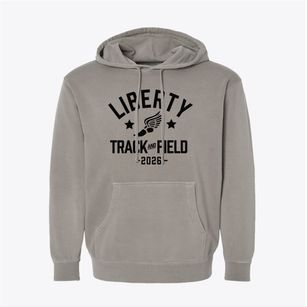Liberty High School Track and Field Pigment-Dyed Hoodie
