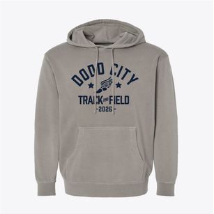 Dodd City Independent School District Track and Field Pigment-Dyed Hoodie