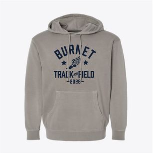 Burnet Elementary School Track and Field Pigment-Dyed Hoodie