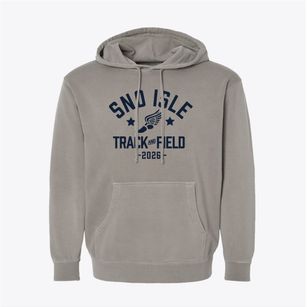 Sno Isle Vocational Skills Center Track and Field Pigment-Dyed Hoodie