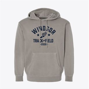 Windsor Elementary School Track and Field Pigment-Dyed Hoodie