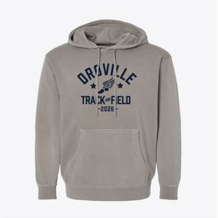 Oroville Elementary School Track and Field Pigment-Dyed Hoodie
