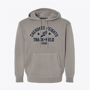 Cherokee Heights Middle School Track and Field Pigment-Dyed Hoodie
