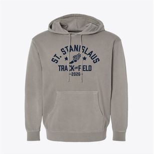 Saint Stanislaus School Track and Field Pigment-Dyed Hoodie