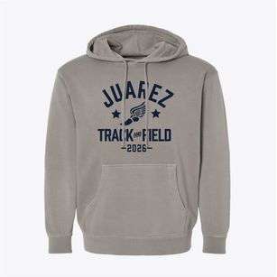 Juarez Elementary School Track and Field Pigment-Dyed Hoodie