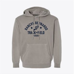 Rancho Bernardo High School Track and Field Pigment-Dyed Hoodie