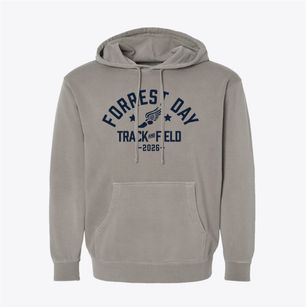 Forrest Day School Track and Field Pigment-Dyed Hoodie