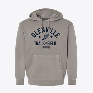 Glenville Elementary School Track and Field Pigment-Dyed Hoodie