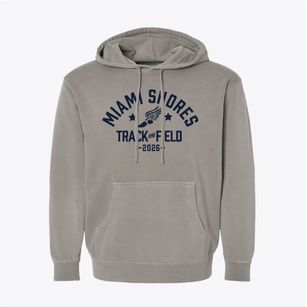 Miami Shores Elementary School Track and Field Pigment-Dyed Hoodie