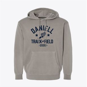 Daniell Middle School Track and Field Pigment-Dyed Hoodie