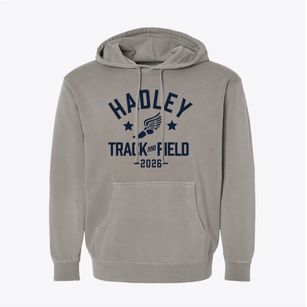 Hadley Junior High School Track and Field Pigment-Dyed Hoodie