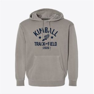 Kimball Middle School Track and Field Pigment-Dyed Hoodie