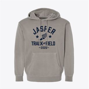 Jasper Elementary School Track and Field Pigment-Dyed Hoodie