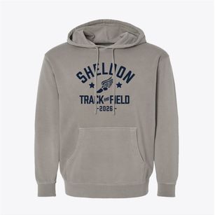 Sheldon Grade School Track and Field Pigment-Dyed Hoodie